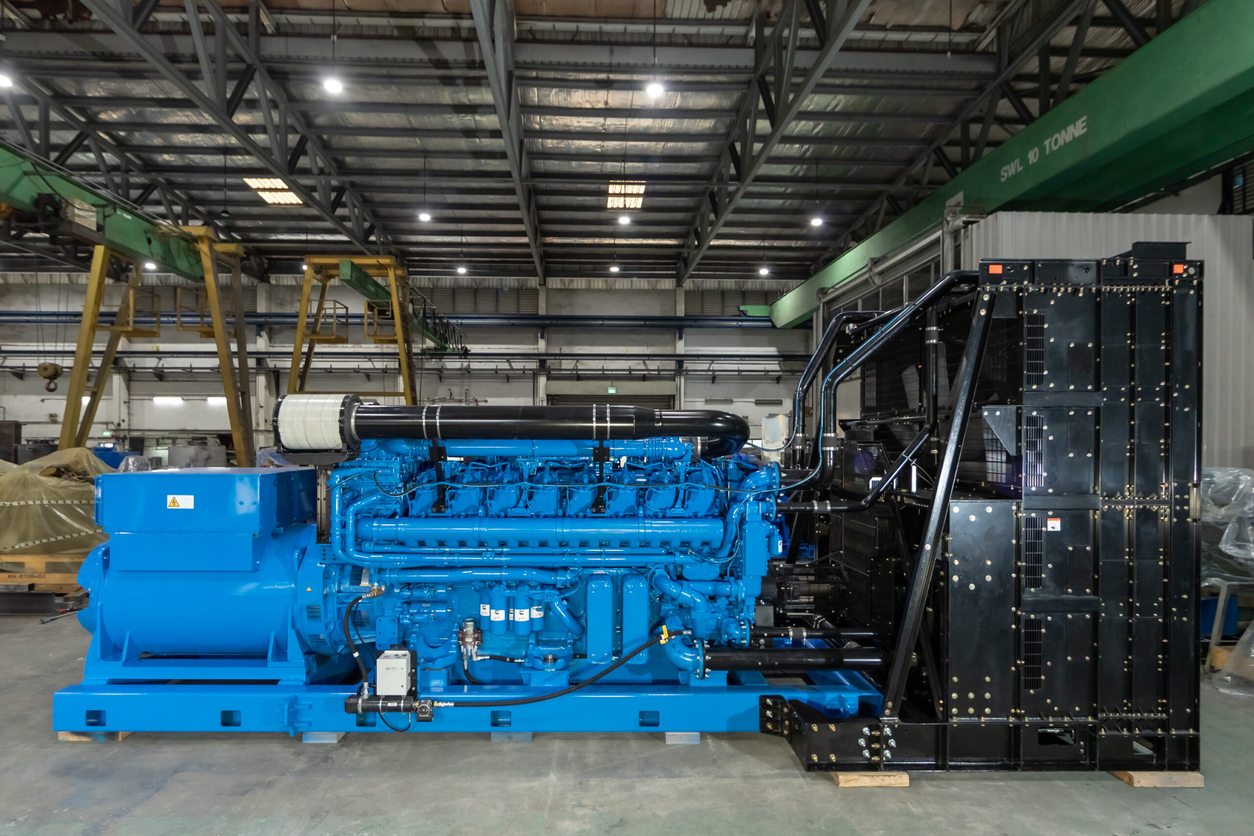Integrated generator set in the production facility